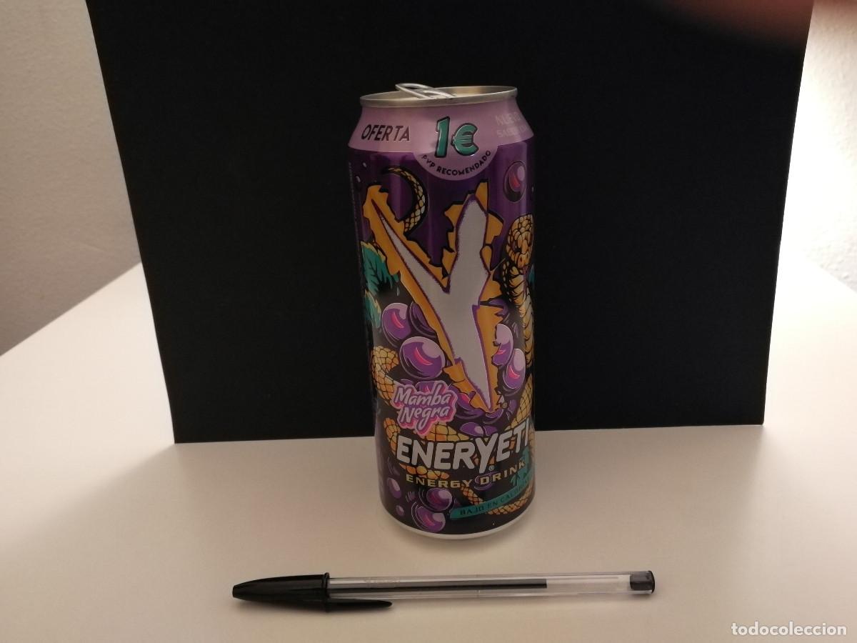 Otras Botellas y Bebidas Antiguas de colecci&oacute;n: LATA VACIA - BOTE BEBIDA ENERGETICA ENERYETI FRESH MAMBA NEGRA - OFICIAL SELECCION ESPA&Ntilde;OLA