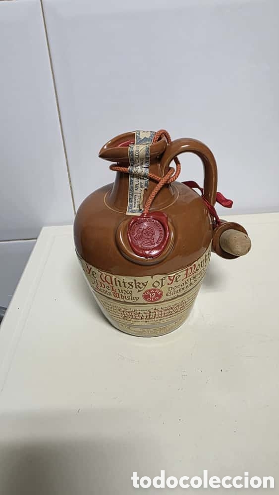 Otras Botellas y Bebidas Antiguas de colecci&oacute;n: GARRAFA DE WHISKY YE MONKS 12 A&Ntilde;OS