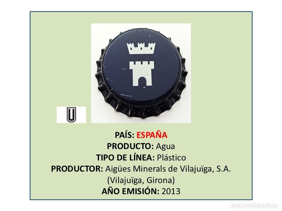 Otras Botellas y Bebidas Antiguas de colecci&oacute;n: TAPON CORONA CAPSULA CHAPA AGUA VILAJU&Iuml;GA (ESPA&Ntilde;A)