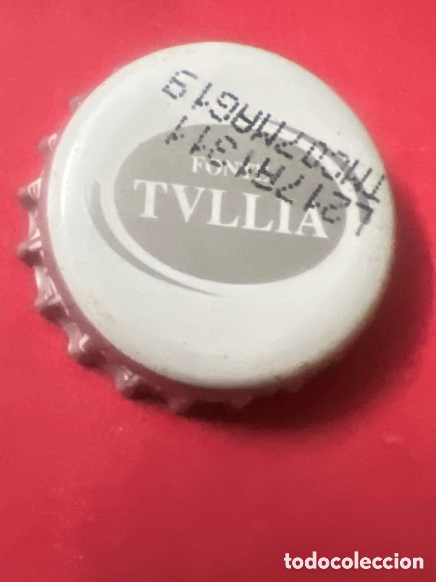 Otras Botellas y Bebidas Antiguas de colecci&oacute;n: T4/X46/G3. CHAPA AGUA - Fonte Tvllia - ITALIA