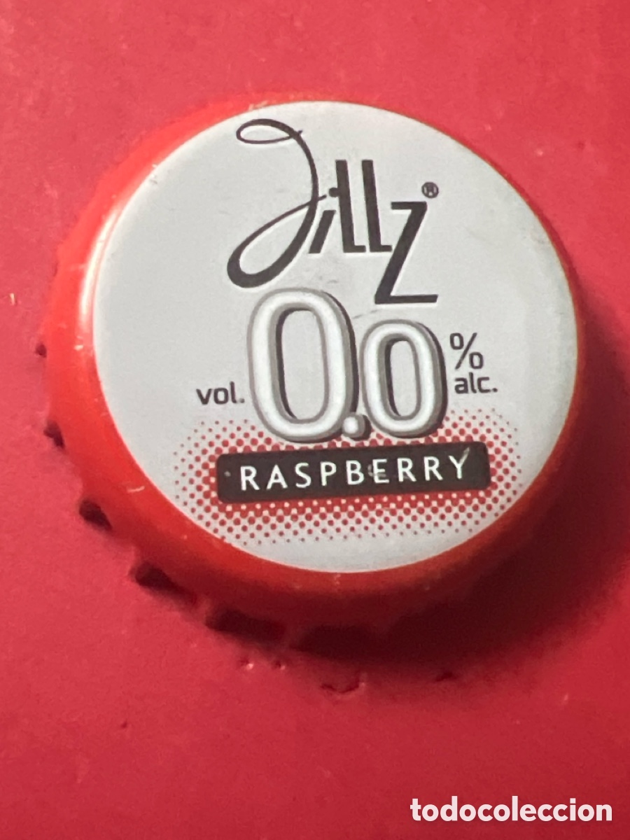 Otras Botellas y Bebidas Antiguas de colecci&oacute;n: T4/X45/F2. CHAPA SIDRA - Jillz Raspberry vol. 0.0% alc.