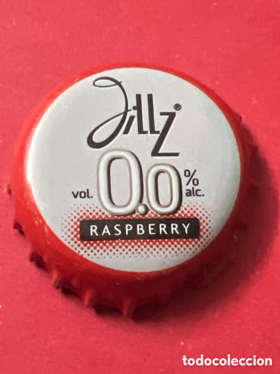 Otras Botellas y Bebidas Antiguas de colecci&oacute;n: T4/X41/L1. CHAPA SIDRA - Jillz Raspberry vol. 0.0% alc.