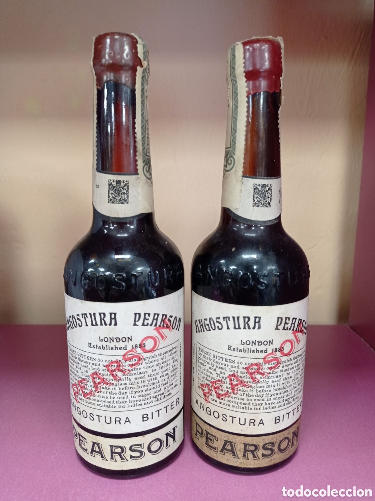 Otras Botellas y Bebidas Antiguas de colecci&oacute;n: Angostura Pearson sin desprecintar reservados