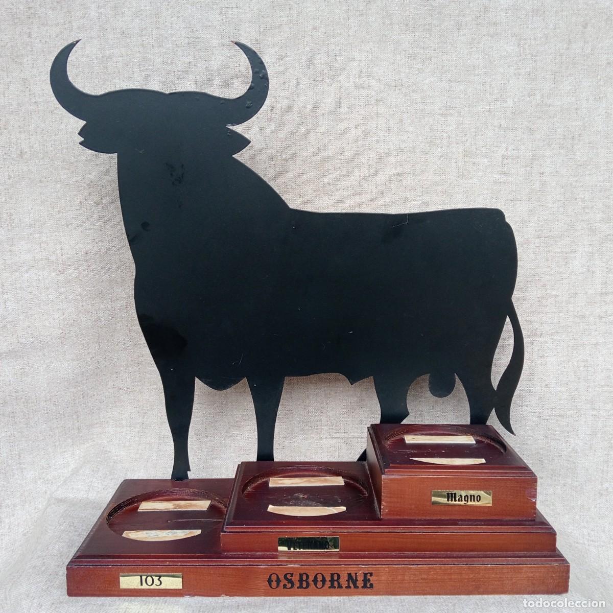 Otras Botellas y Bebidas Antiguas de colecci&oacute;n: EXPOSITOR PARA BOTELLAS DE BRANDY Y ESPIRITUOSOS TORO OSBORNE