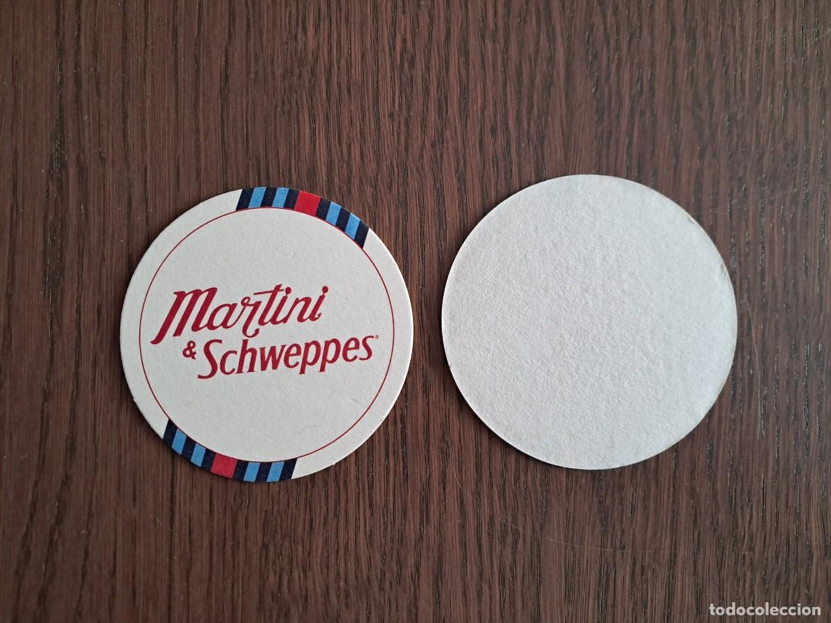 Otras Botellas y Bebidas Antiguas de colecci&oacute;n: posavasos, Martini & Schweppes.