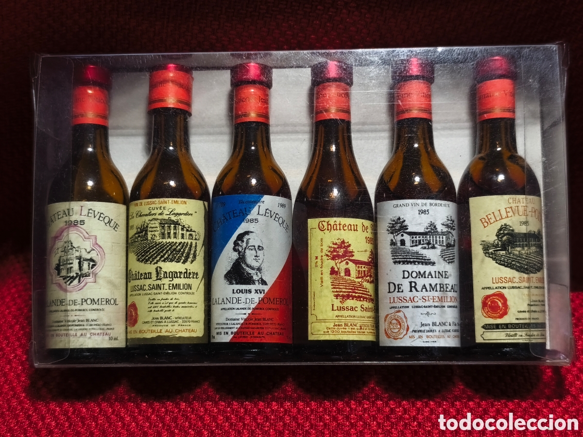 Otras Botellas y Bebidas Antiguas de colecci&oacute;n: Lote mini botellas vino franc&eacute;s de Bodega Garc&eacute;s N 81