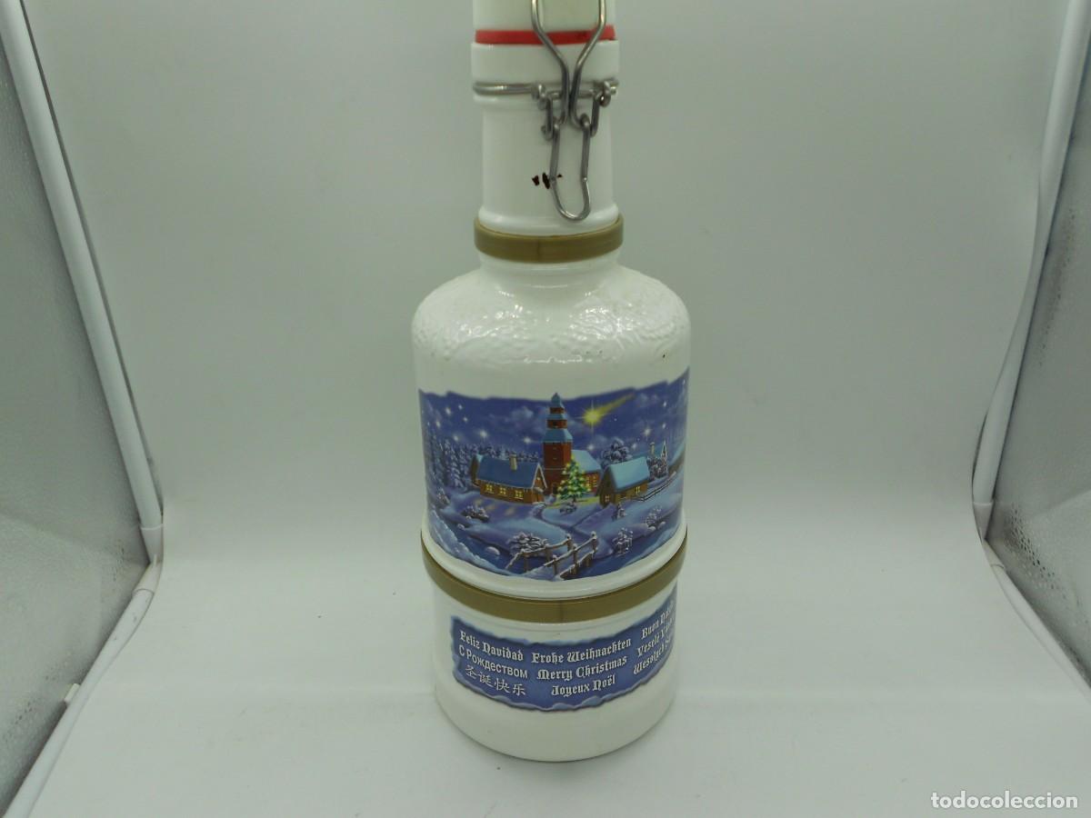 Otras Botellas y Bebidas Antiguas de colecci&oacute;n: botella botellon con motivos navide&ntilde;os necesita repasar limpieza