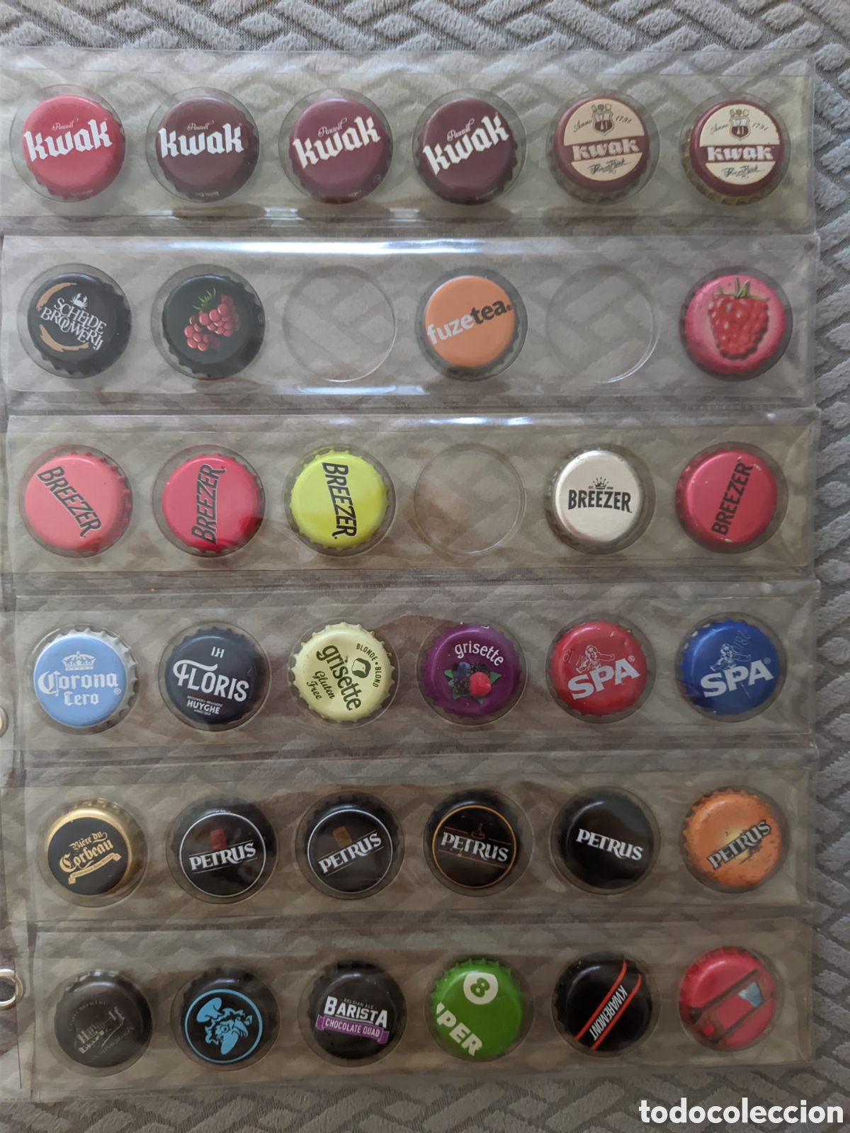 Otras Botellas y Bebidas Antiguas de colecci&oacute;n: Chapas corona a elegir (B&eacute;lgica)
