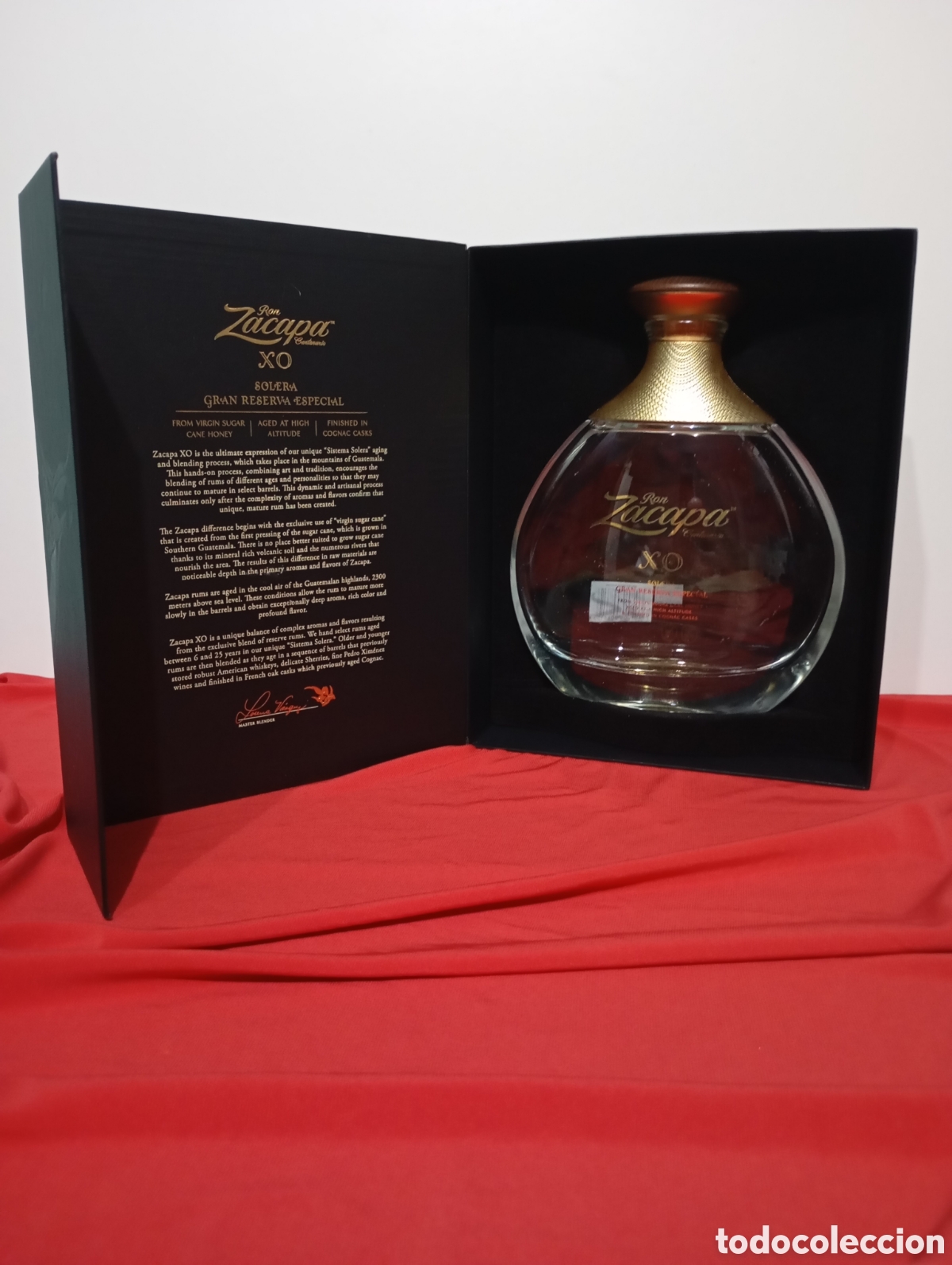 Otras Botellas y Bebidas Antiguas de colecci&oacute;n: Botella Vac&iacute;a Ron Zacapa XO Centenario + Estuche R&iacute;gido De Lujo Coleccionismo Decoraci&oacute;n
