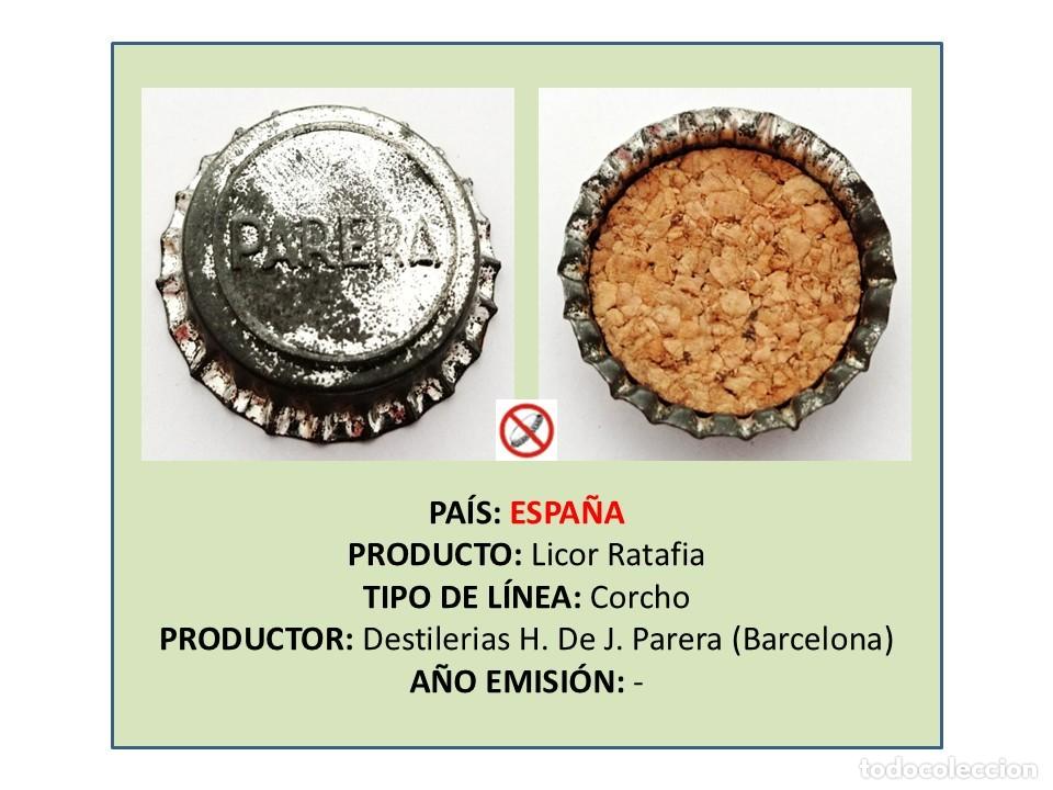 Otras Botellas y Bebidas Antiguas de colecci&oacute;n: TAPON CORONA CAPSULA CHAPA RATAFIA PARERA (ESPA&Ntilde;A)
