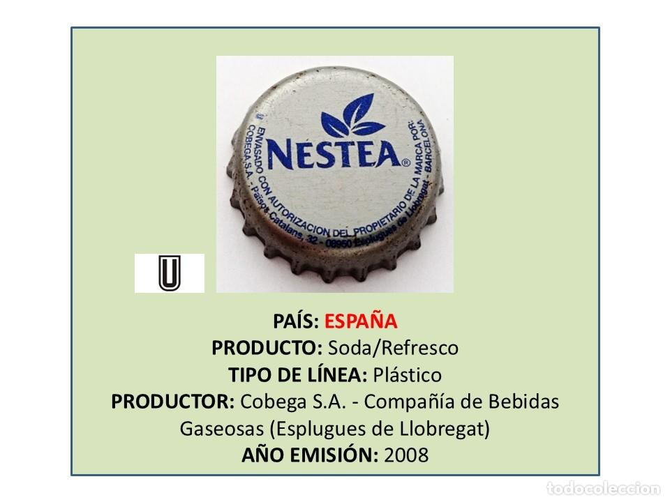Otras Botellas y Bebidas Antiguas de colecci&oacute;n: TAPON CORONA CAPSULA CHAPA SODA/REFRESCO NESTEA (ESPA&Ntilde;A)