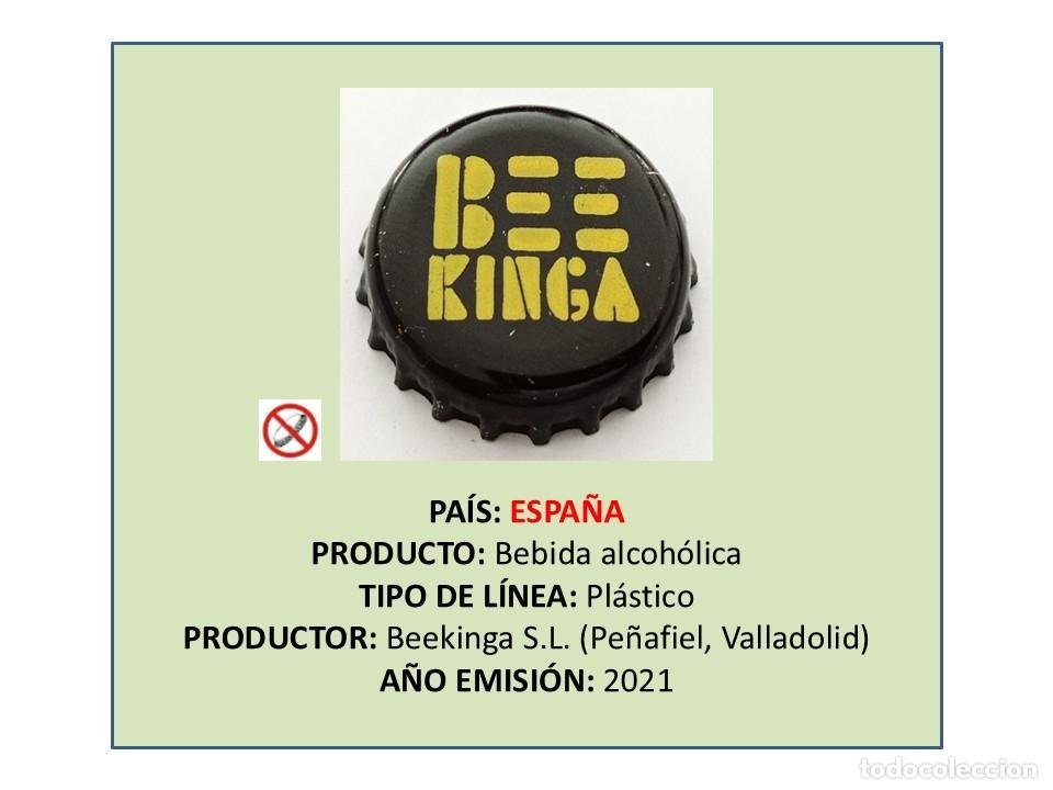 Otras Botellas y Bebidas Antiguas de colecci&oacute;n: TAPON CORONA CAPSULA CHAPA BEBIDA ALCOH&Oacute;LICA DE HIDROMIEL BEE KINGA (ESPA&Ntilde;A)
