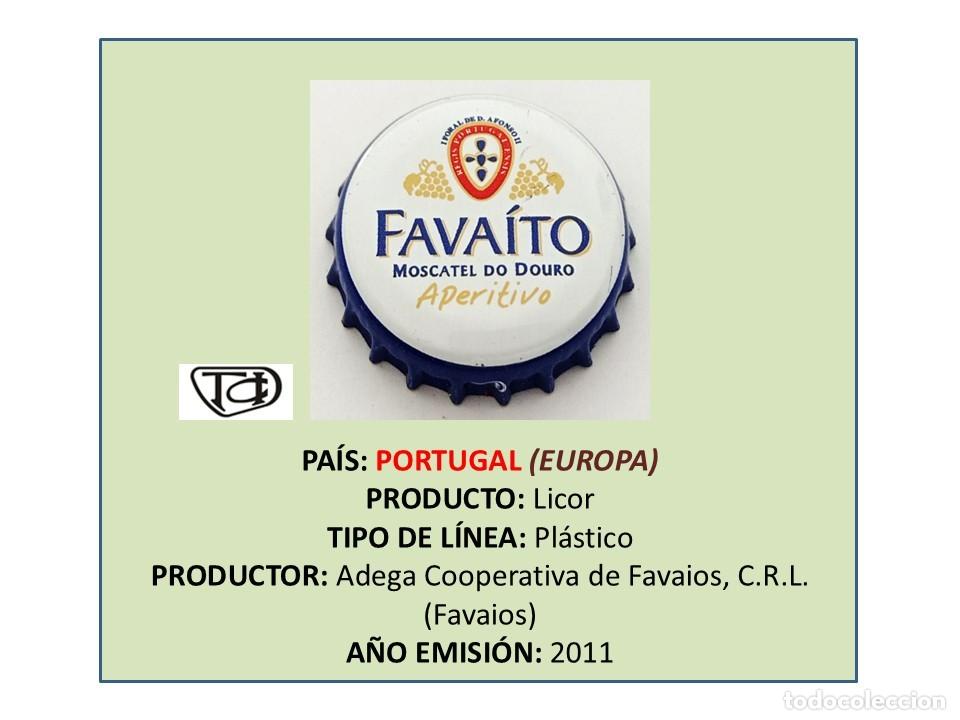 Otras Botellas y Bebidas Antiguas de colecci&oacute;n: TAPON CORONA CAPSULA CHAPA BEBIDA ALCOH&Oacute;LICA FAVA&Iacute;TO (PORTUGAL)