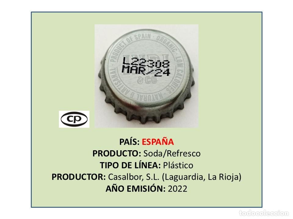 Otras Botellas y Bebidas Antiguas de colecci&oacute;n: TAPON CORONA CAPSULA CHAPA SODA/REFRESCO T&Oacute;NICA INDI (ESPA&Ntilde;A)