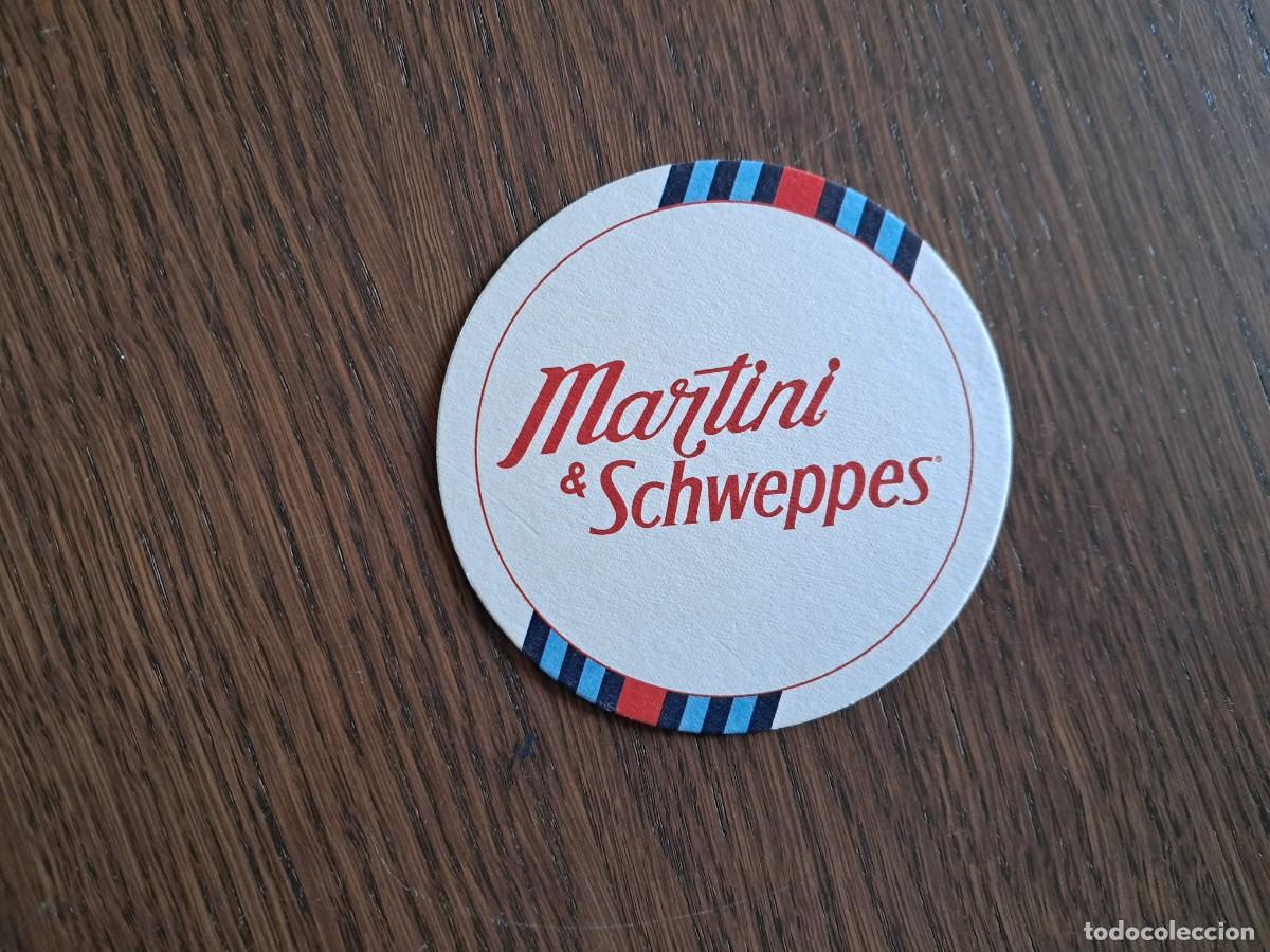 Otras Botellas y Bebidas Antiguas de colecci&oacute;n: posavasos, Martini & Schweppes.