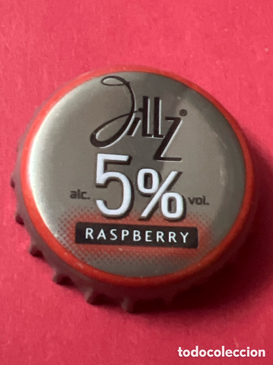 Otras Botellas y Bebidas Antiguas de colecci&oacute;n: T4/X52/E6. CHAPA SIDRA - Jillz Raspberry alc. 5% vol.