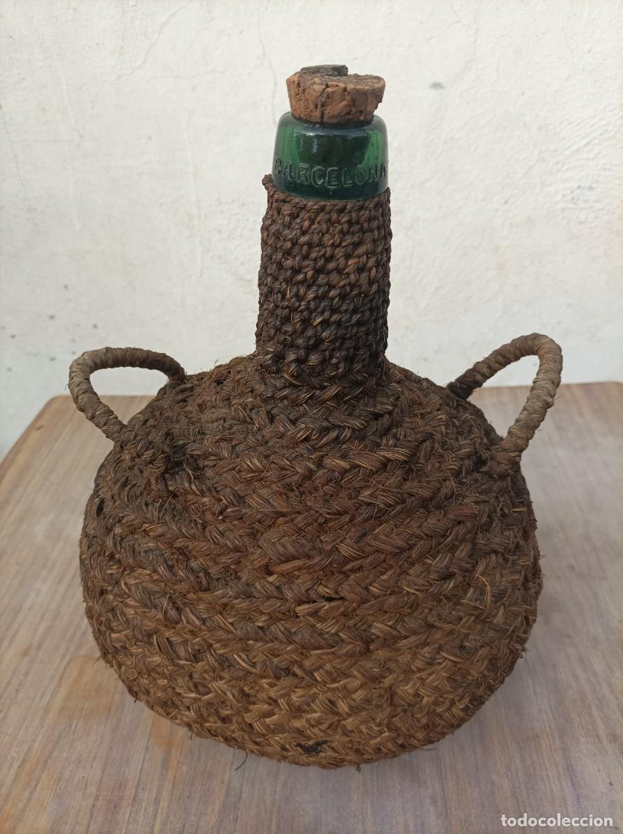 Otras Botellas y Bebidas Antiguas de colecci&oacute;n: DAMAJUANA FORRADA DE ESPARTO