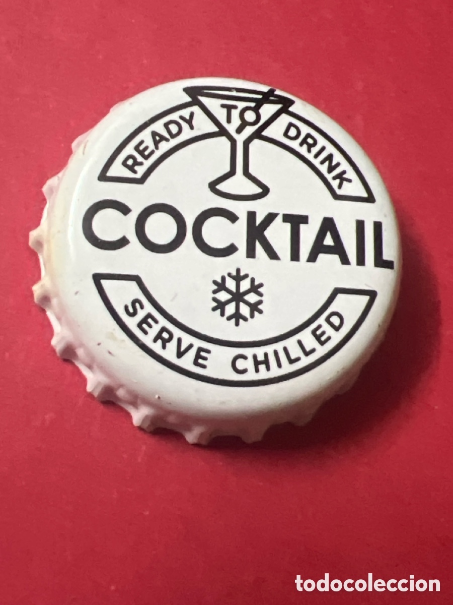 Otras Botellas y Bebidas Antiguas de colecci&oacute;n: T4/X70/M6. CHAPA - BEBIDA ALCOH&Oacute;LICA - Cocktail Ready To Drink Serve Chilled