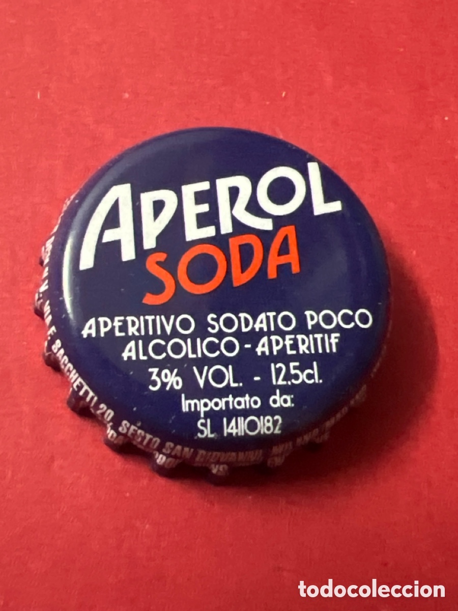Colecionismo de Outras Garrafas e Bebidas: T4/X69/D2. CHAPA SODA/REFRESCO - APEROL SODA