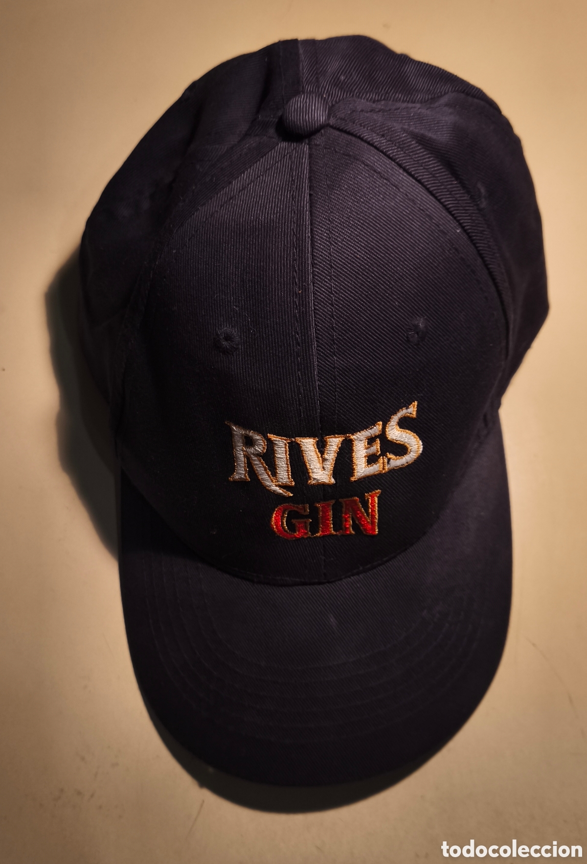 Otras Botellas y Bebidas Antiguas de colecci&oacute;n: Gorra Publicitaria GIN RIVES Ginebra Vintage Espa&ntilde;a Ajustable