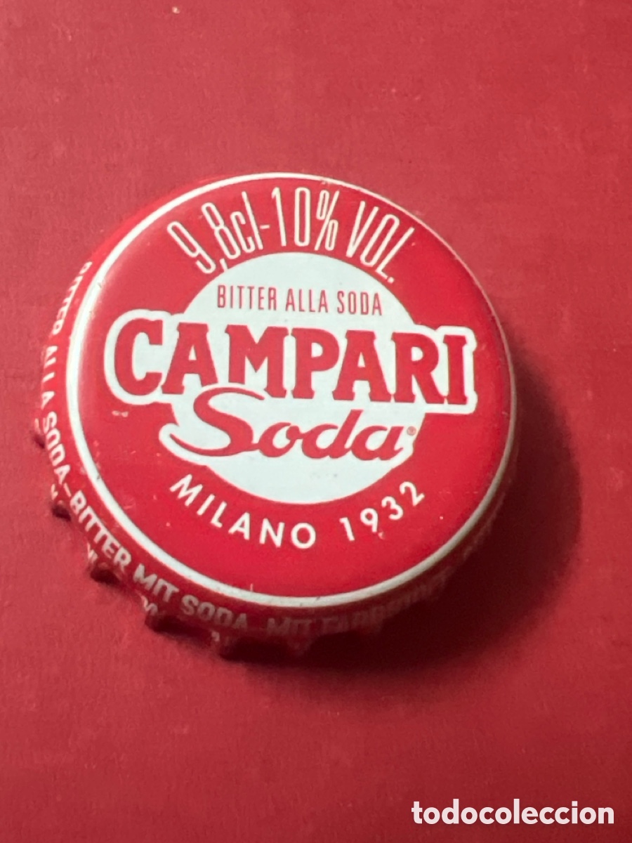 Otras Botellas y Bebidas Antiguas de colecci&oacute;n: T4/X69/G5. CHAPA CAMPARI SODA