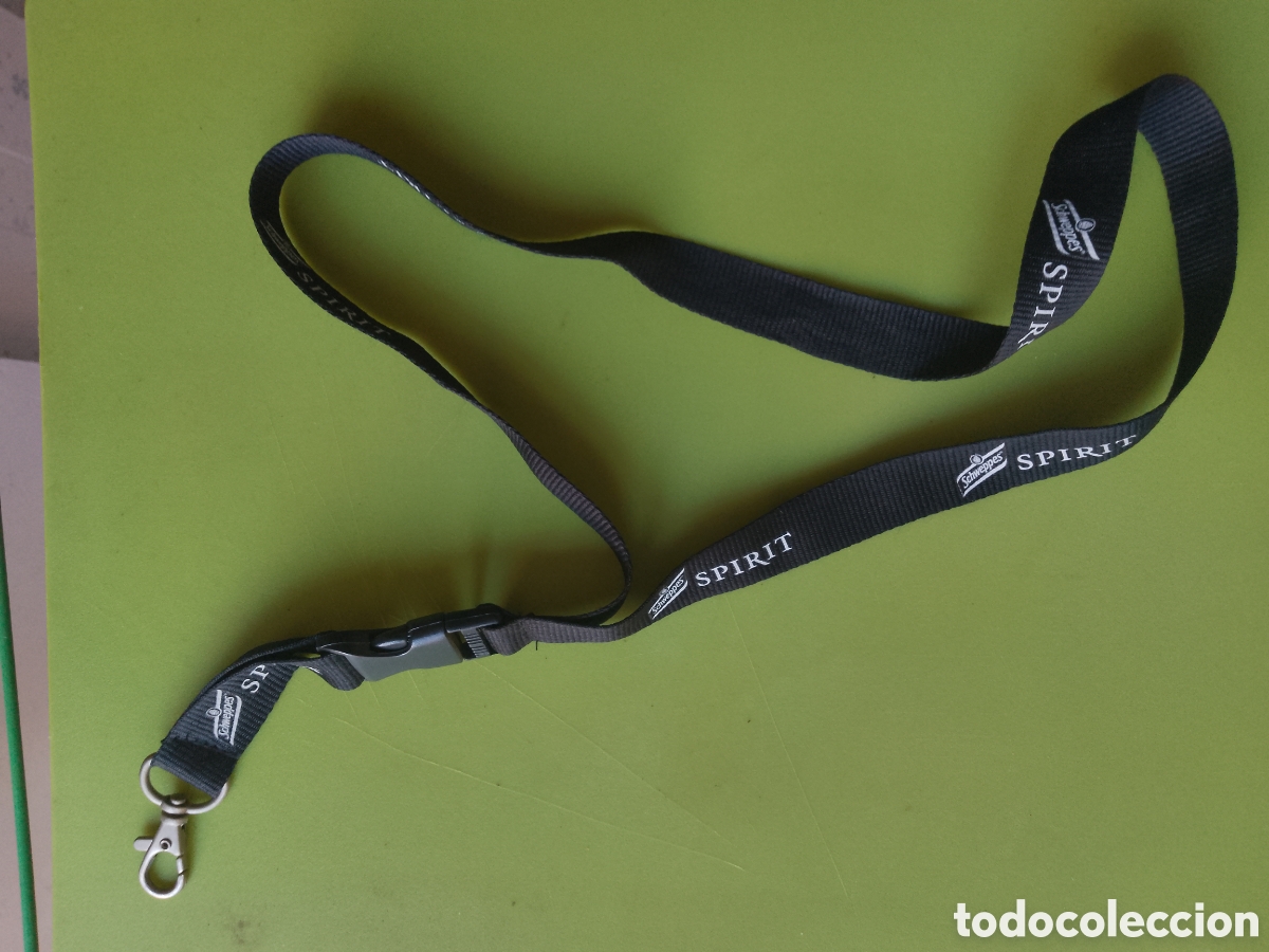 Otras Botellas y Bebidas Antiguas de colecci&oacute;n: SCHWEPPES SPIRIT. COLGANTE - LANYARD .