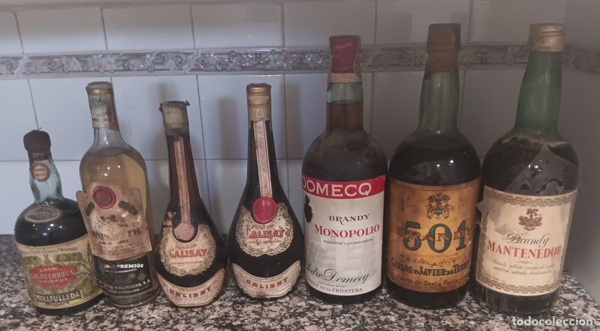 Otras Botellas y Bebidas Antiguas de colecci&oacute;n: 4 botellas calisay anis mollfulleda 3 botellones en Mano
