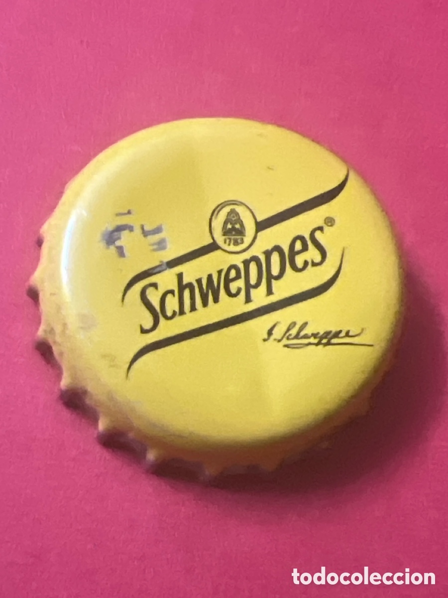 Sammeln andere Flaschen und Getr&auml;nke: T4/X69/J5. CHAPA REFRESCO/SODA - Schweppes