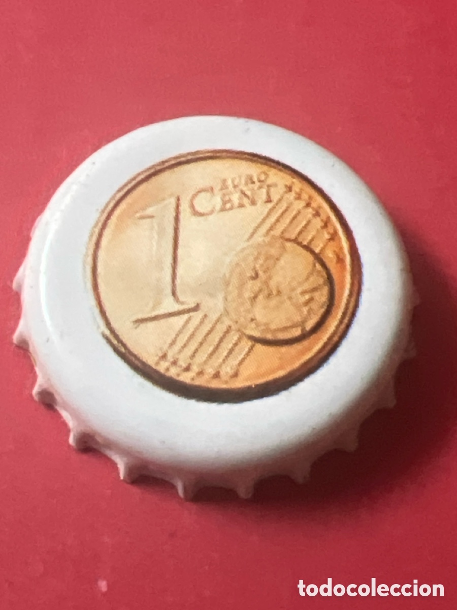 Otras Botellas y Bebidas Antiguas de colecci&oacute;n: T4/X69/K5. CHAPA - Bebida de frutas u hortalizas - 1 Euro Cent