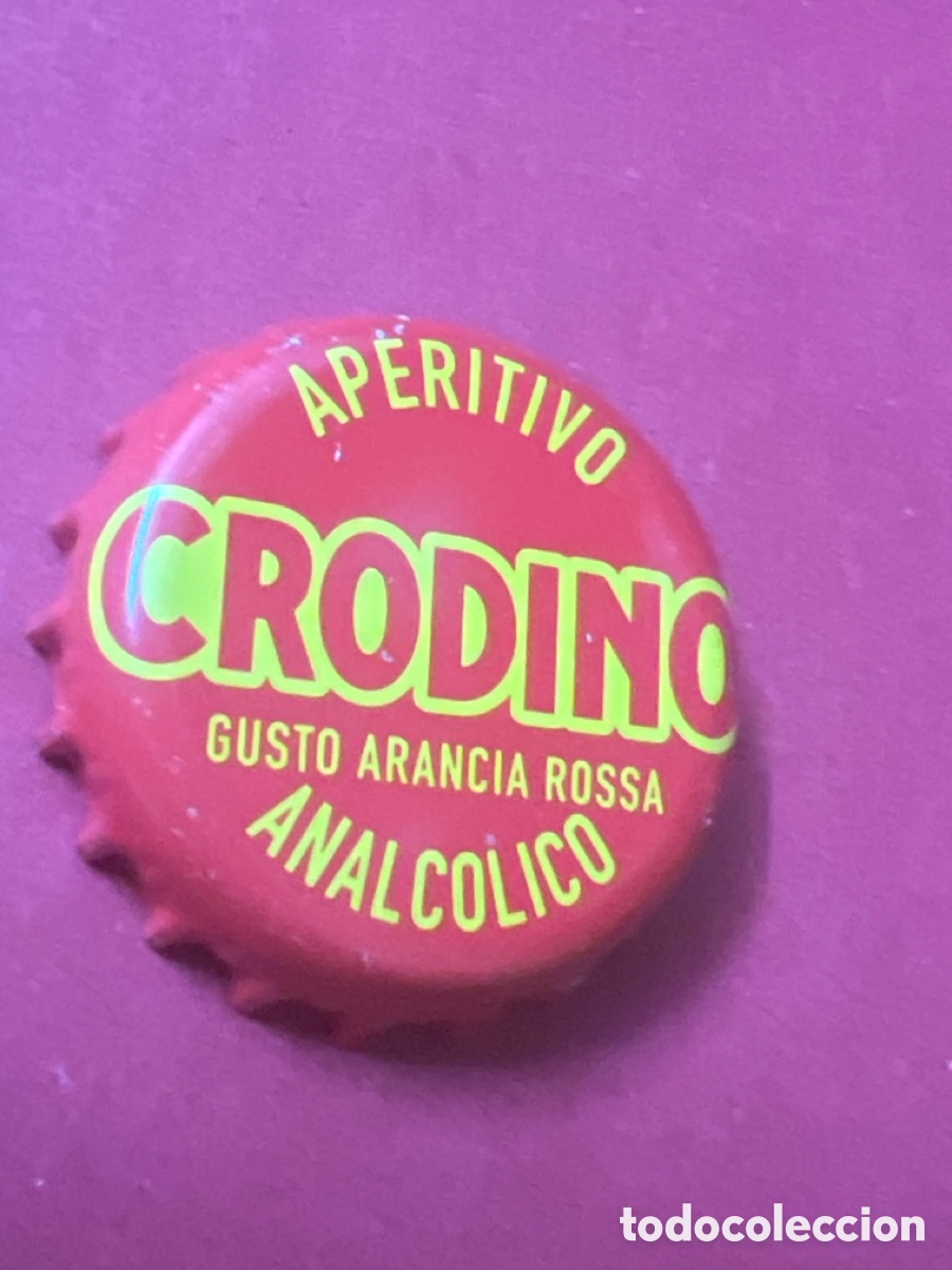 Otras Botellas y Bebidas Antiguas de colecci&oacute;n: T4/X69/L1. CHAPA Aperitivo crodino