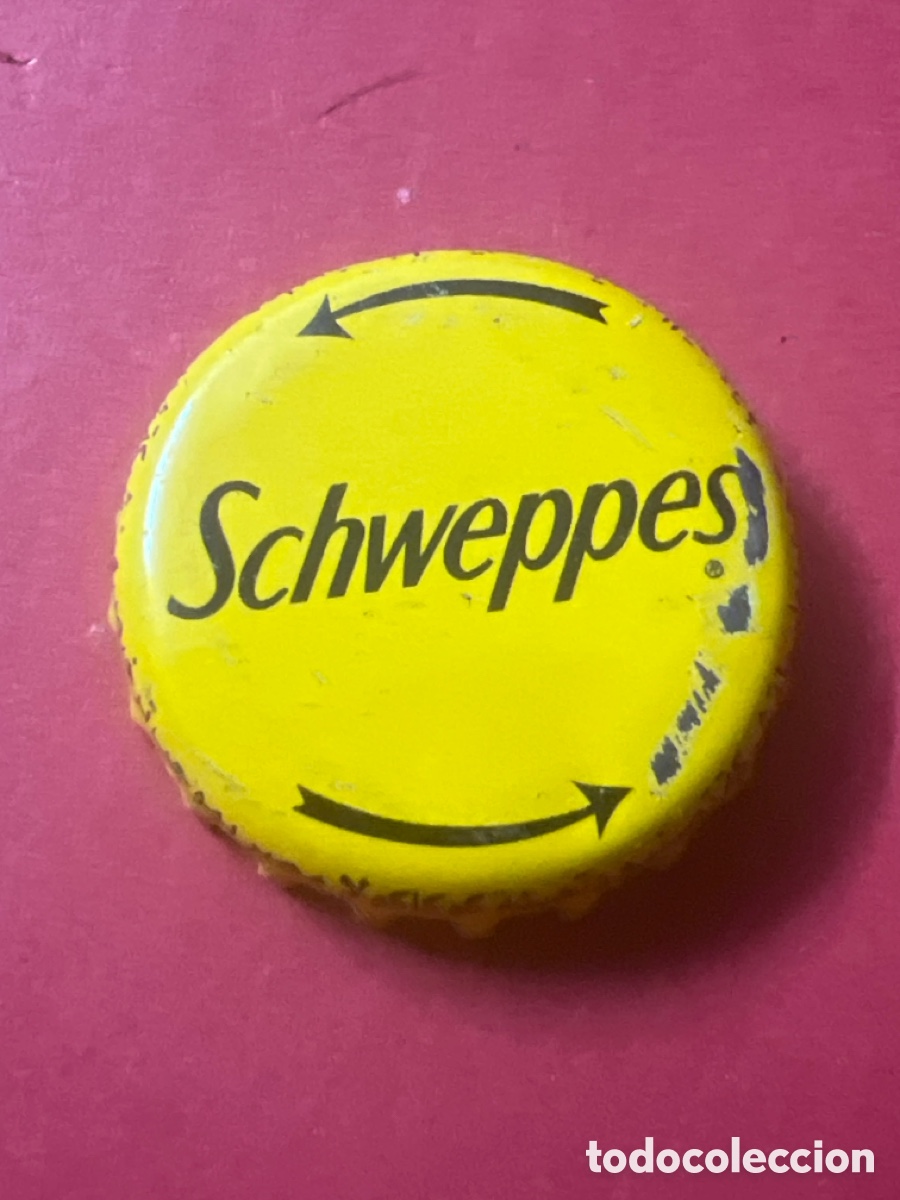 Otras Botellas y Bebidas Antiguas de colecci&oacute;n: T4/X68/M2. CHAPA REFRESCO/SODA - SCHWEPPES