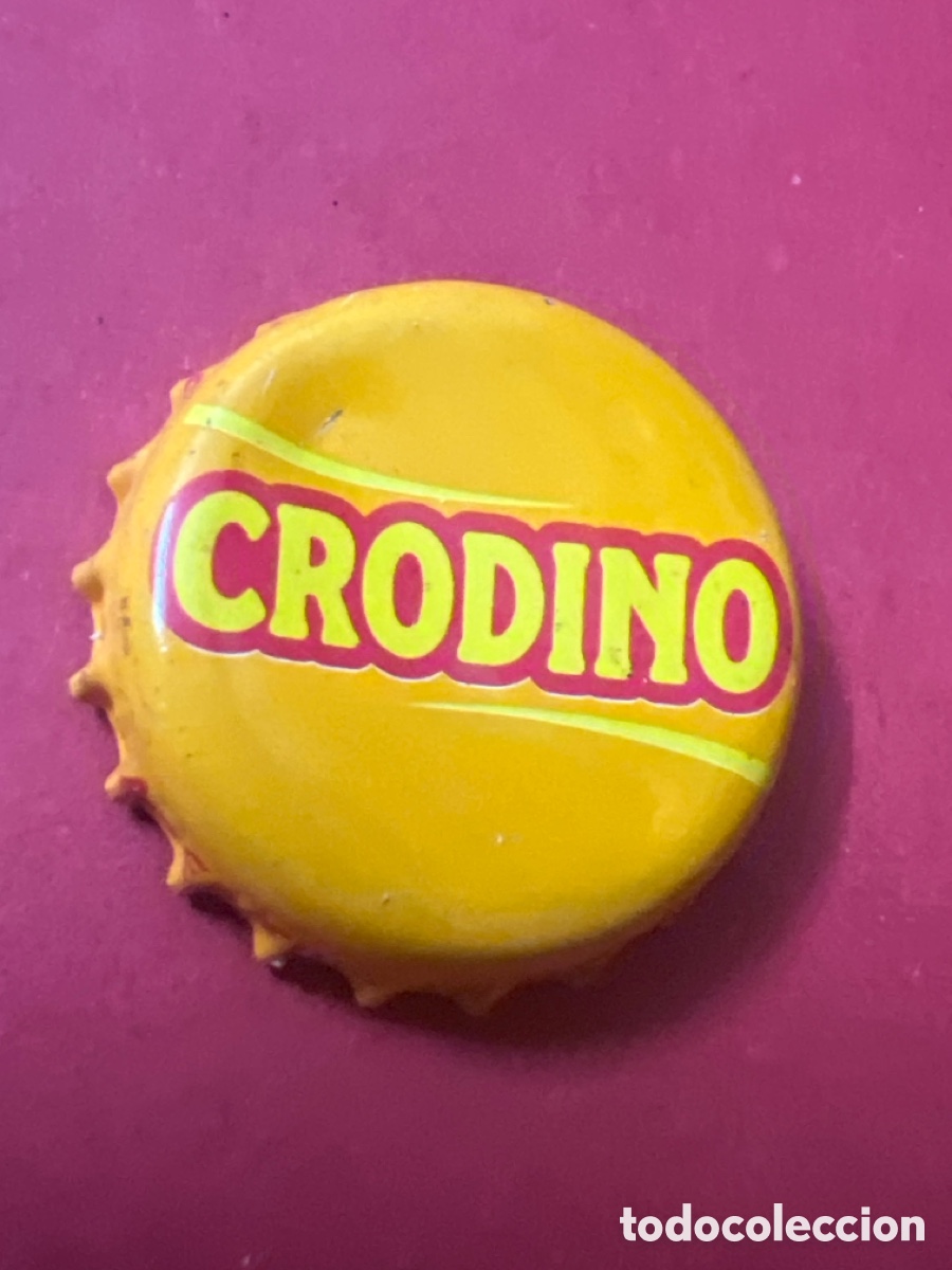 Otras Botellas y Bebidas Antiguas de colecci&oacute;n: T4/X68/Q4. CHAPA Soda/Refresco - CRODINO