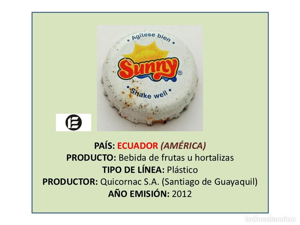 Otras Botellas y Bebidas Antiguas de colecci&oacute;n: TAPON CORONA CAPSULA CHAPA SODA/REFRESCO SUNNY (ECUADOR)