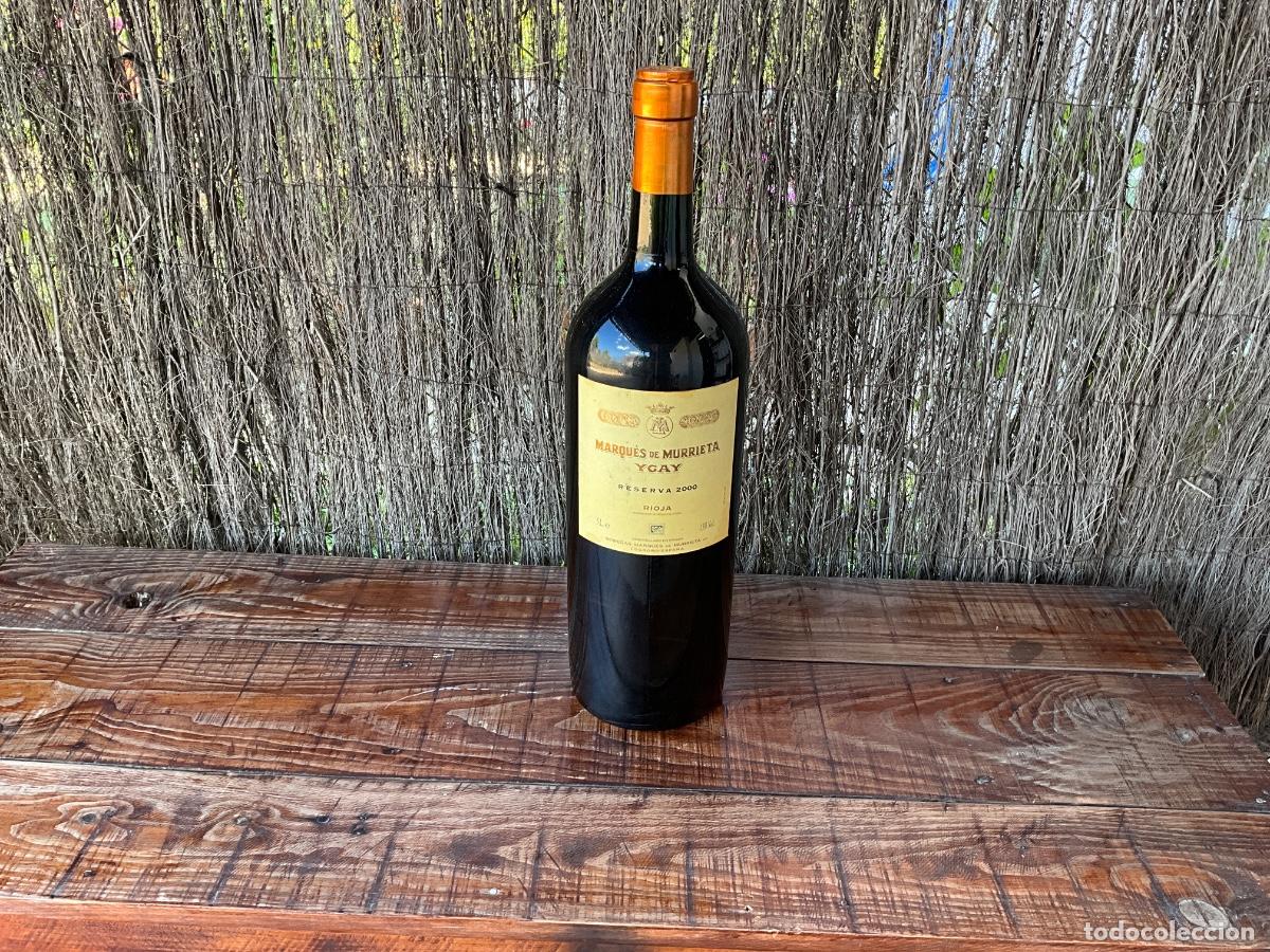 Otras Botellas y Bebidas Antiguas de colecci&oacute;n: BOTELLA PUBLICIDAD REHOBOAM 5 LITROS - PUBLICIDAD MARQUES DE MURRIETA - YGAY - RIOJA