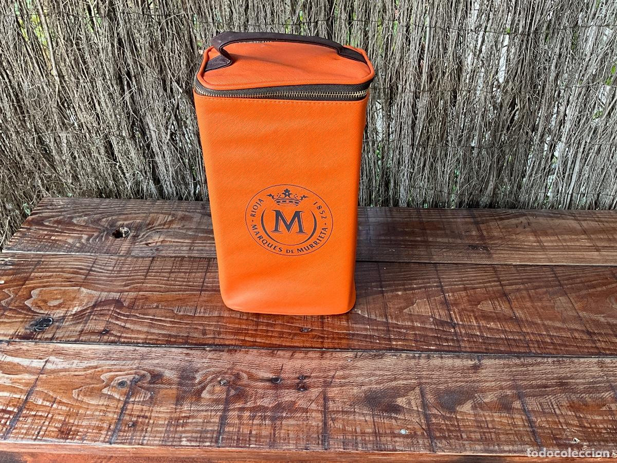 Otras Botellas y Bebidas Antiguas de colecci&oacute;n: BOLSA PORTA BOTELLAS 2 UNIDADES - PUBLICIDAD MARQUES DE MURRIETA - YGAY - RIOJA