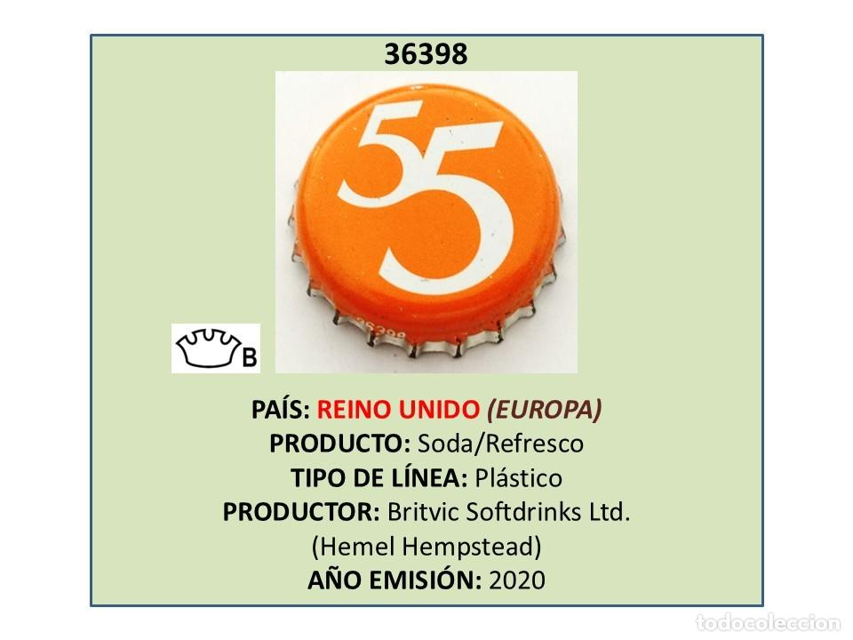 Otras Botellas y Bebidas Antiguas de colecci&oacute;n: TAPON CORONA CAPSULA CHAPA SODA/REFRESCO T&Oacute;NICA BRITVIC 55 (REINO UNIDO)