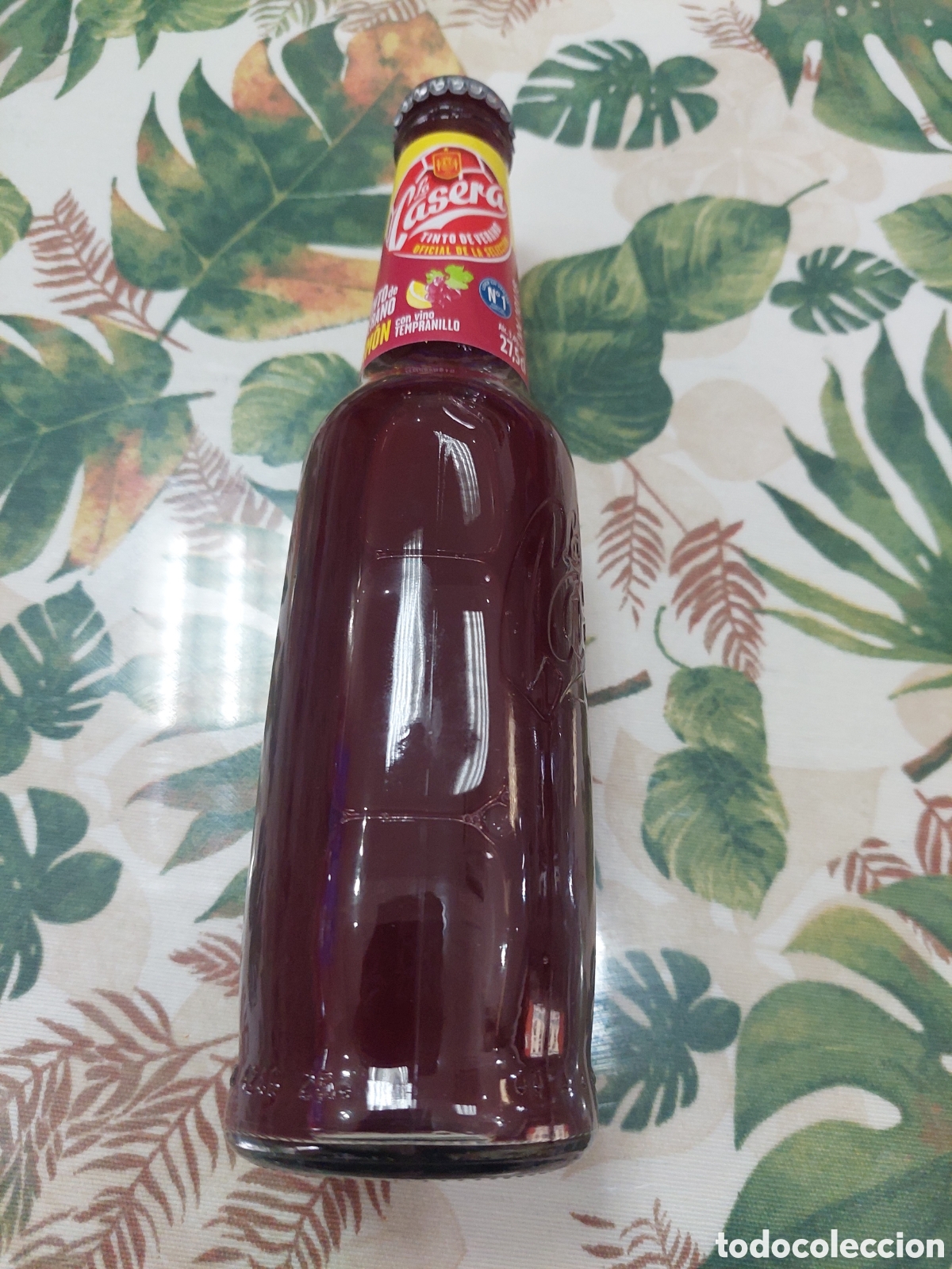 Otras Botellas y Bebidas Antiguas de colecci&oacute;n: CASERA TINTO VERANO LLENO 27, 5 CL