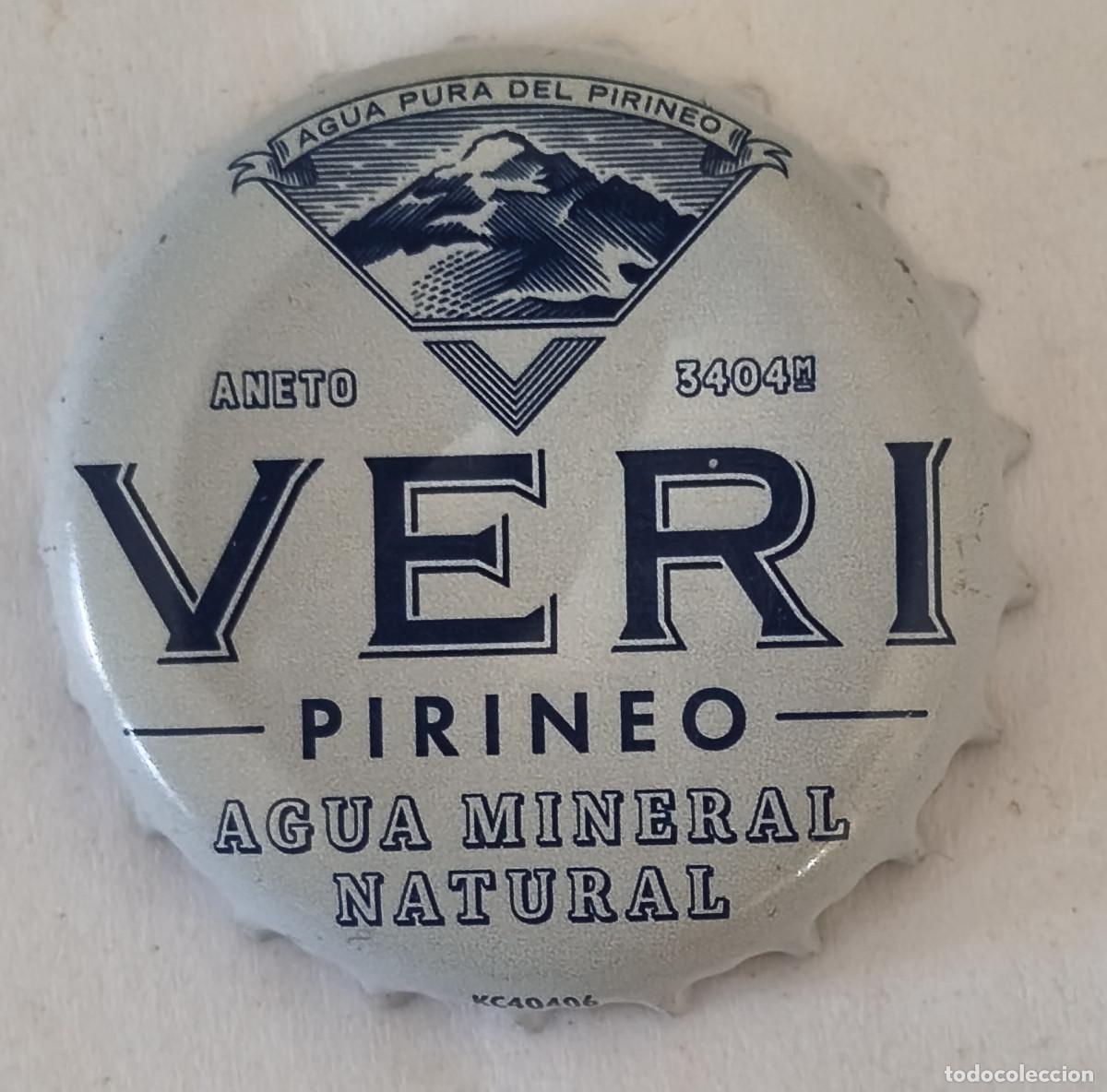 Otras Botellas y Bebidas Antiguas de colecci&oacute;n: CHAPA TAP&Oacute;N CORONA - VERI AGUA MINERAL NATURAL