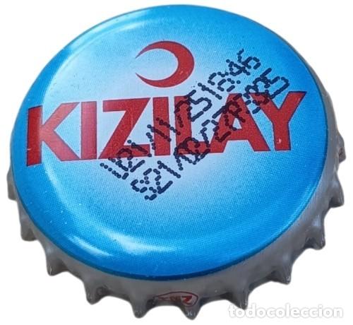 Otras Botellas y Bebidas Antiguas de colecci&oacute;n: Turqu&iacute;a Capsule Couronne Crown Cap Kizilay Eau Min&eacute;rale Naturelle Gaz&eacute;ifi&eacute;e RP55 tap&oacute;n corona