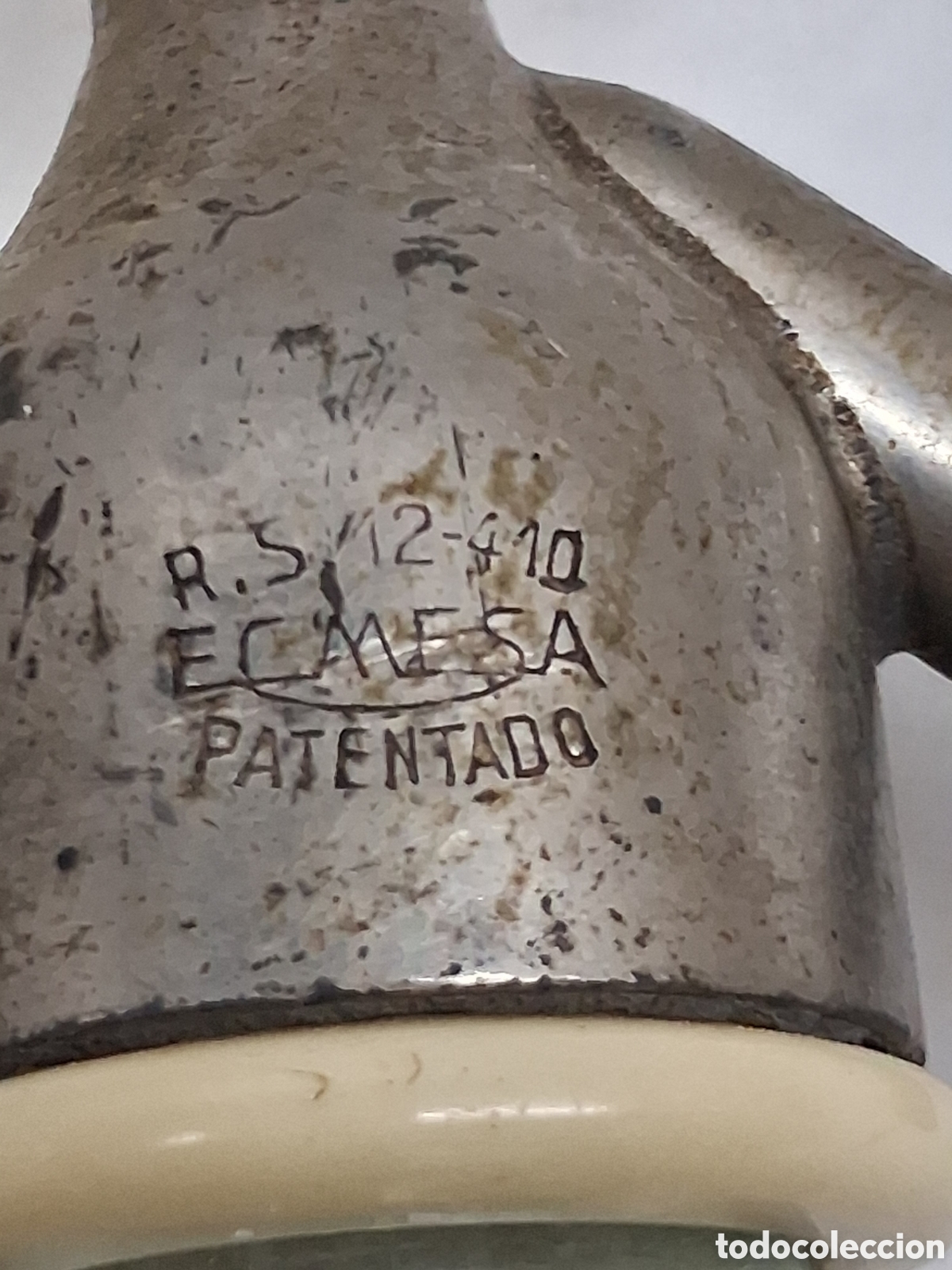 Otras botellas y bebidas antiguas de colecci&oacute;n: Sif&oacute;n Oderiz Pamplona - Foto 4