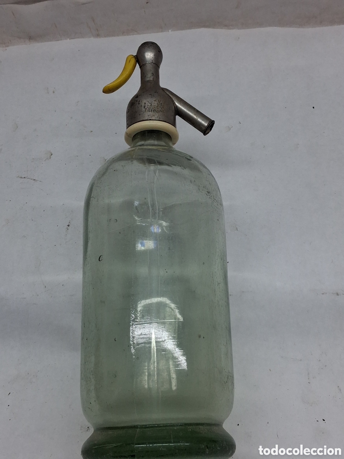 Otras botellas y bebidas antiguas de colecci&oacute;n: Sif&oacute;n Oderiz Pamplona - Foto 6