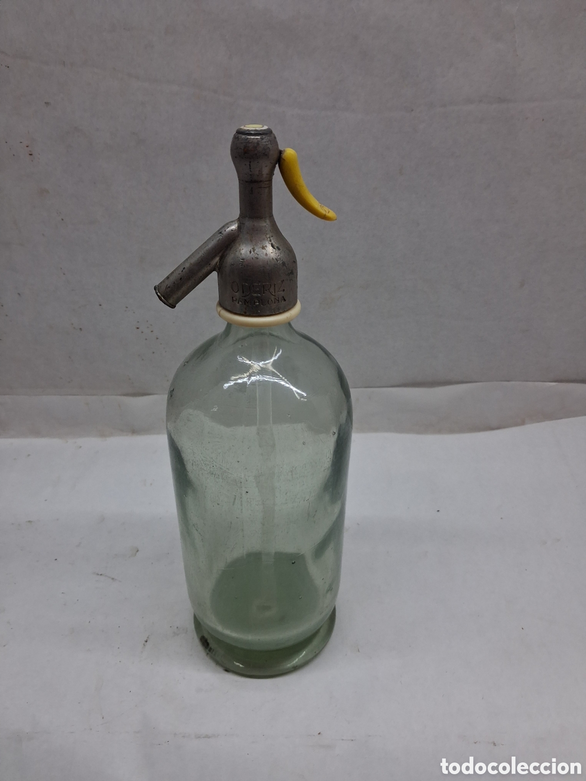 Otras Botellas y Bebidas Antiguas de colecci&oacute;n: Sif&oacute;n Oderiz Pamplona