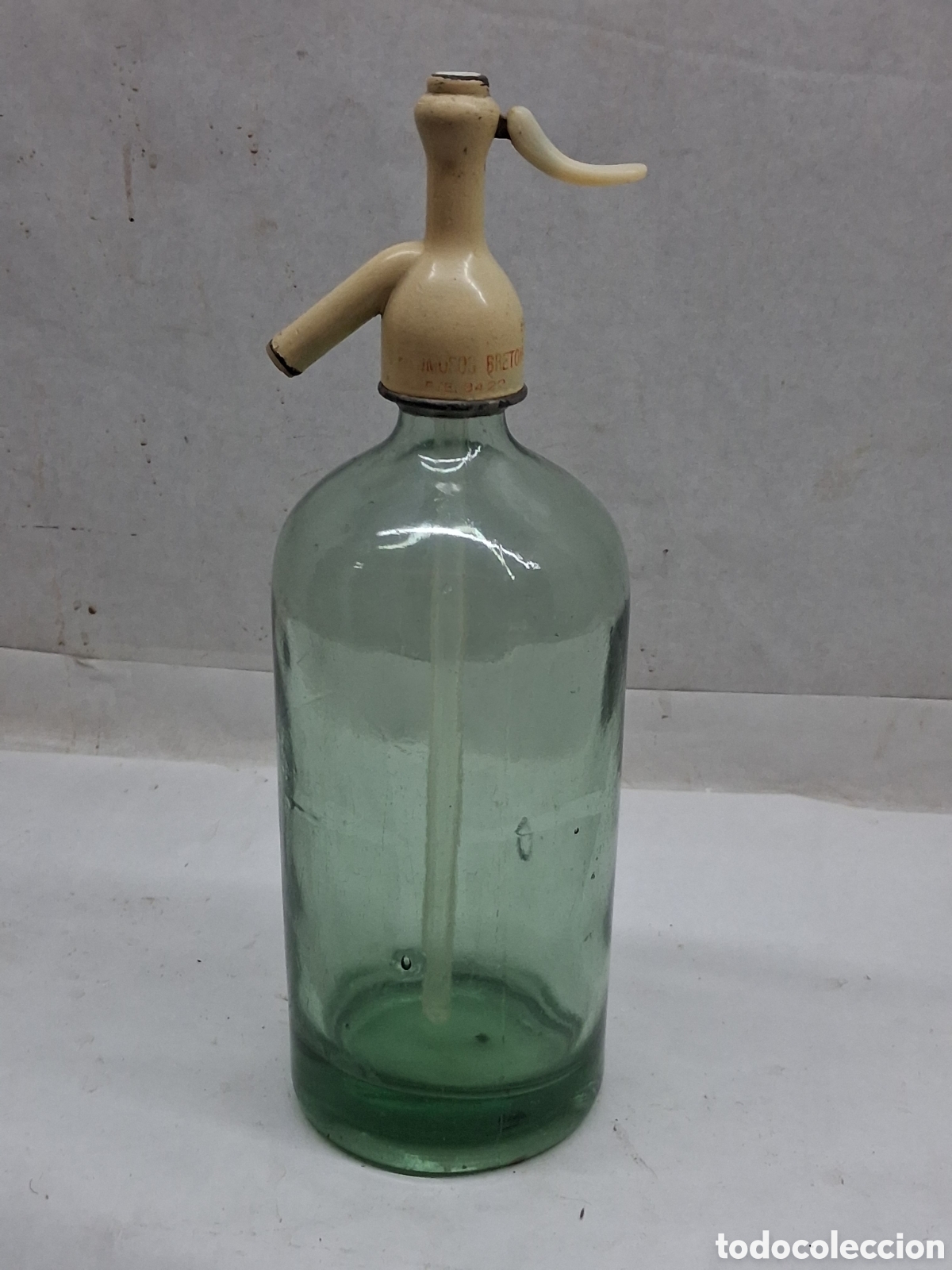 Otras Botellas y Bebidas Antiguas de colecci&oacute;n: Sif&oacute;n espumoso Bret&oacute;n Arnedo