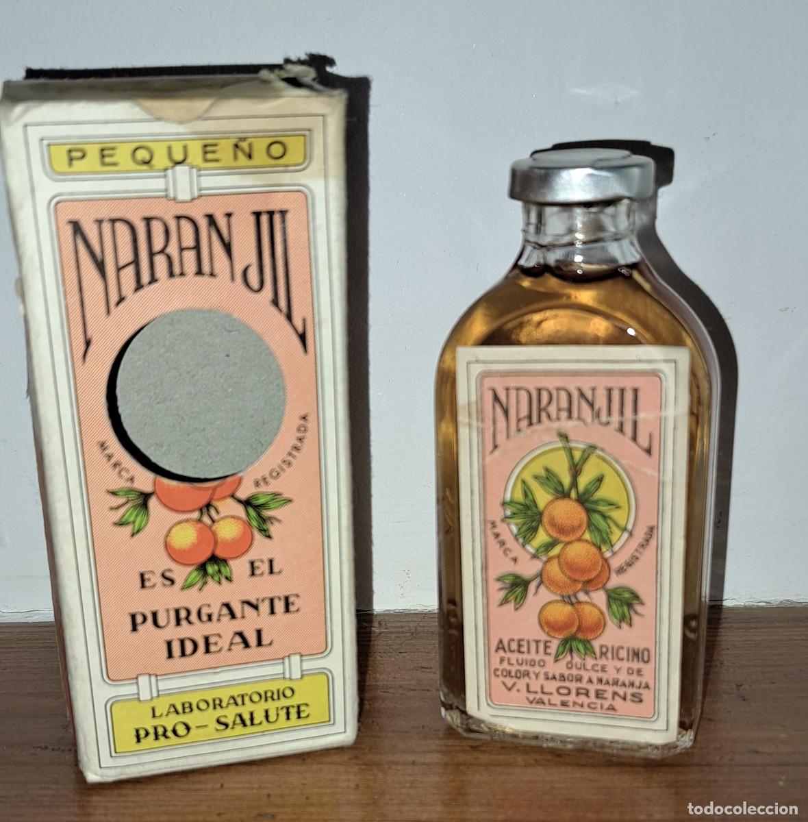Otras Botellas y Bebidas Antiguas de colecci&oacute;n: NARANJIL - EL PURGANTE IDEAL - BOTELLA COMPLETA PRECINTADA - SIN USO - A&Ntilde;OS 60 - VALENCIA