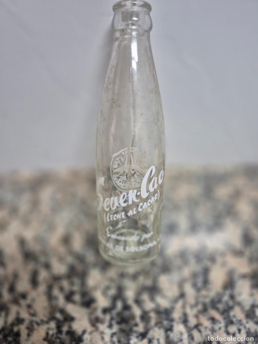 Otras Botellas y Bebidas Antiguas de colecci&oacute;n: ANTIGUA BOTELLA SEVEN - CAO (LECHE AL CACAO) LECHERIAS DE SOLSONA,S.A.