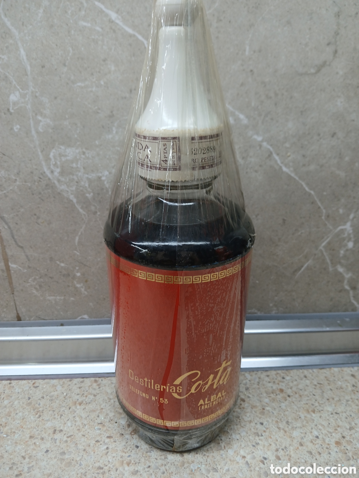Otras Botellas y Bebidas Antiguas de colecci&oacute;n: BOTELLA SIN DESPRECINTAR COCTEL DE CREMAS LA CEBRA CAYKOS DESTILERIAS COSTA ALBAL VALENCIA.
