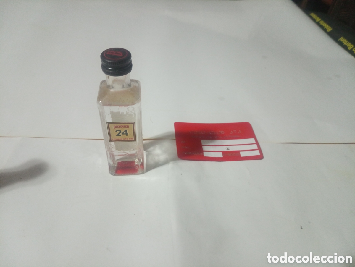 Otras Botellas y Bebidas Antiguas de colecci&oacute;n: Botell&iacute;n ginebra beefeater 24