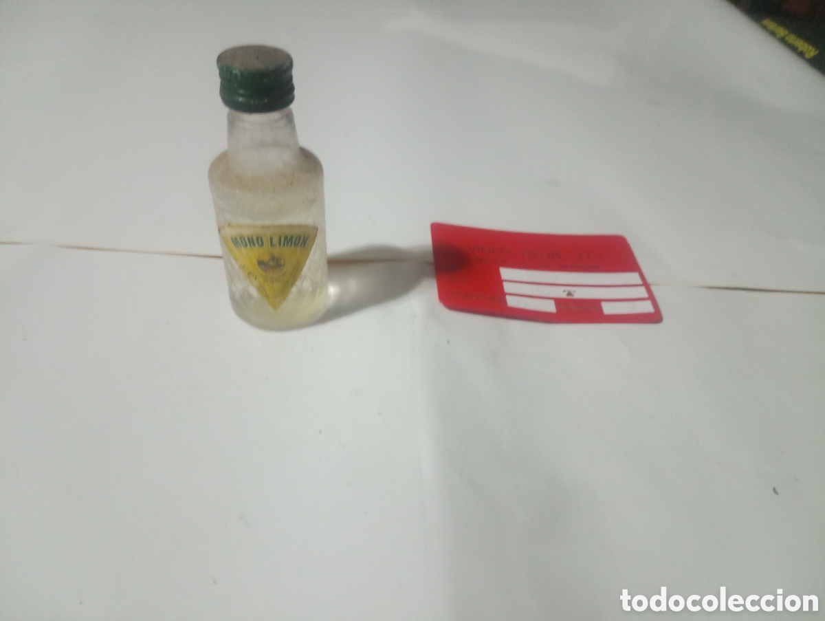 Otras Botellas y Bebidas Antiguas de colecci&oacute;n: Botell&iacute;n an&iacute;s mono lim&oacute;n