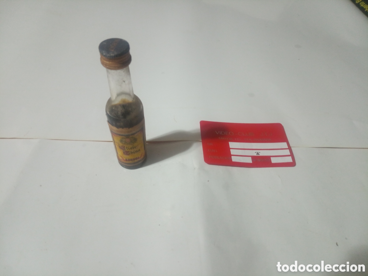 Otras botellas y bebidas antiguas de colecci&oacute;n: Botell&iacute;n elixir china borsel - Foto 1