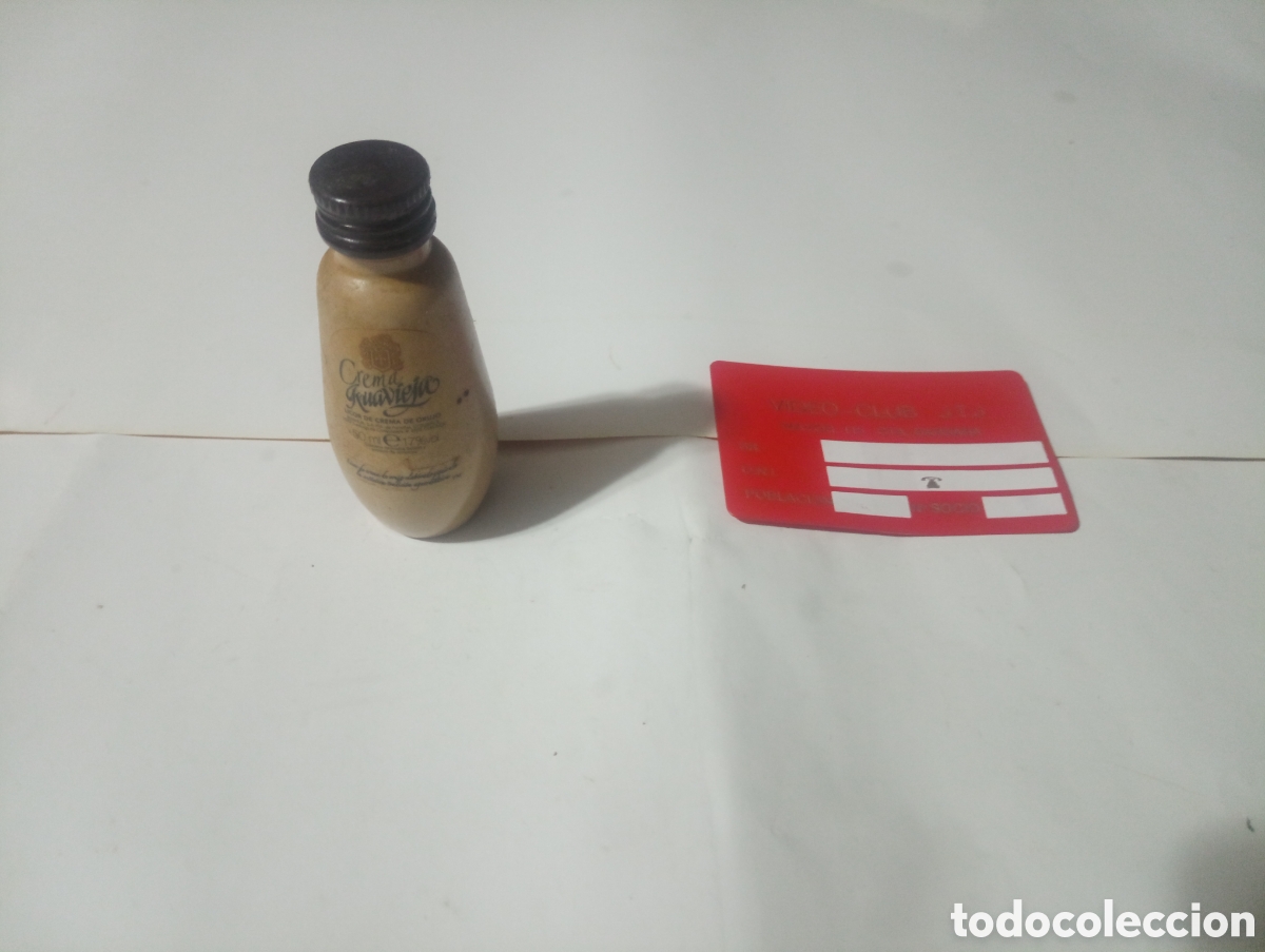Otras Botellas y Bebidas Antiguas de colecci&oacute;n: Botell&iacute;n crema ruaviejo licor orujo